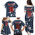 Custom United States Soccer Family Matching Puletasi and Hawaiian Shirt Retro 1994 Denim Style