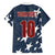 Custom United States Soccer Family Matching Short Sleeve Bodycon Dress and Hawaiian Shirt Retro 1994 Denim Style