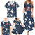 Custom United States Soccer Family Matching Summer Maxi Dress and Hawaiian Shirt Retro 1994 Denim Style