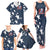 Custom United States Soccer Family Matching Tank Maxi Dress and Hawaiian Shirt Retro 1994 Denim Style