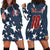 Custom United States Soccer Hoodie Dress Retro 1994 Denim Style