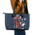 Custom United States Soccer Leather Tote Bag Retro 1994 Denim Style