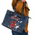 Custom United States Soccer Leather Tote Bag Retro 1994 Denim Style