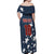 Custom United States Soccer Off Shoulder Maxi Dress Retro 1994 Denim Style