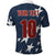 Custom United States Soccer Polo Shirt Retro 1994 Denim Style