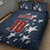 Custom United States Soccer Quilt Bed Set Retro 1994 Denim Style - Wonder Print Shop