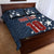 Custom United States Soccer Quilt Bed Set Retro 1994 Denim Style - Wonder Print Shop