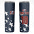 Custom United States Soccer Skinny Tumbler Retro 1994 Denim Style - Wonder Print Shop