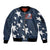 Custom United States Soccer Sleeve Zip Bomber Jacket Retro 1994 Denim Style - Wonder Print Shop