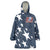 Custom United States Soccer Wearable Blanket Hoodie Retro 1994 Denim Style - Wonder Print Shop