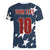 Custom United States Soccer Women V-Neck T-Shirt Retro 1994 Denim Style - Wonder Print Shop