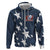 Custom United States Soccer Zip Hoodie Retro 1994 Denim Style - Wonder Print Shop