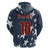 Custom United States Soccer Zip Hoodie Retro 1994 Denim Style - Wonder Print Shop