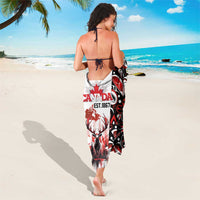 Canada Day Sarong The Forest Moose and Maple Leaves-Haida Pattern