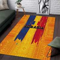 Personalized Romania Flag Day Area Rug Traditional Pattern Royal Style