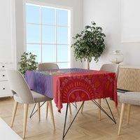 Haiti National Emblem Tablecloth Dashiki and Polynesian Pattern