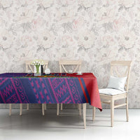 Haiti National Emblem Tablecloth Dashiki and Polynesian Pattern