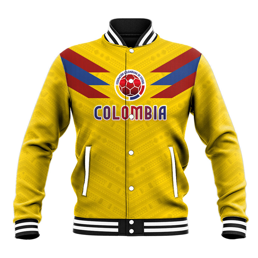 Colombia National Football Custom Baseball Jacket Glory 2026 Inspired Sombrero Vueltiao