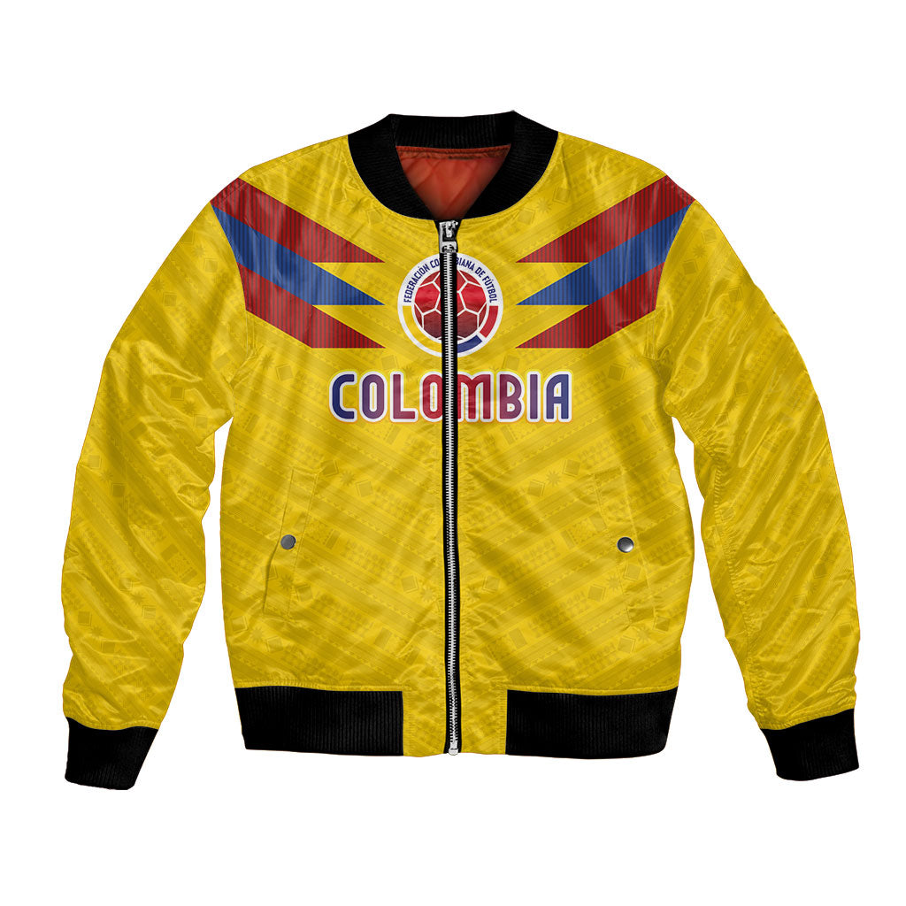 Colombia National Football Custom Bomber Jacket Glory 2026 Inspired Sombrero Vueltiao