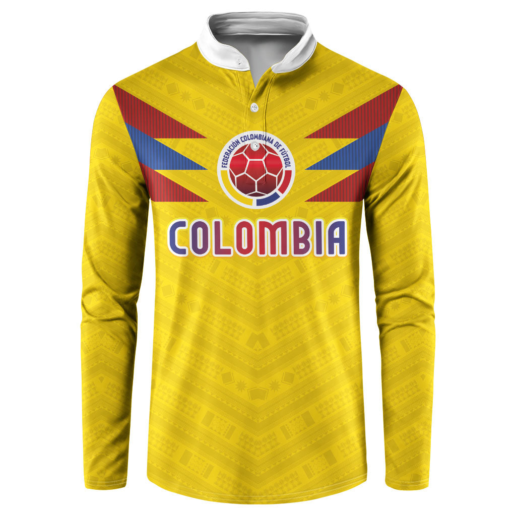 Colombia National Football Custom Button Sweatshirt Glory 2026 Inspired Sombrero Vueltiao