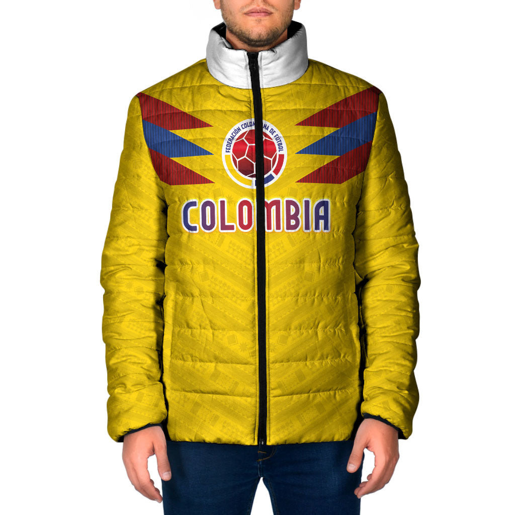Colombia National Football Custom Padded Jacket Glory 2026 Inspired Sombrero Vueltiao
