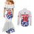 Custom England Football 2024 Road to The Champion Couples Matching Mermaid Dress and Long Sleeve Button Shirt Football's Coming Home