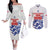 Custom England Football 2024 Road to The Champion Couples Matching Off The Shoulder Long Sleeve Dress and Long Sleeve Button Shirt Football's Coming Home