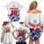 Custom England Football 2024 Road to The Champion Family Matching Off Shoulder Short Dress and Hawaiian Shirt Football's Coming Home - Wonder Print Shop