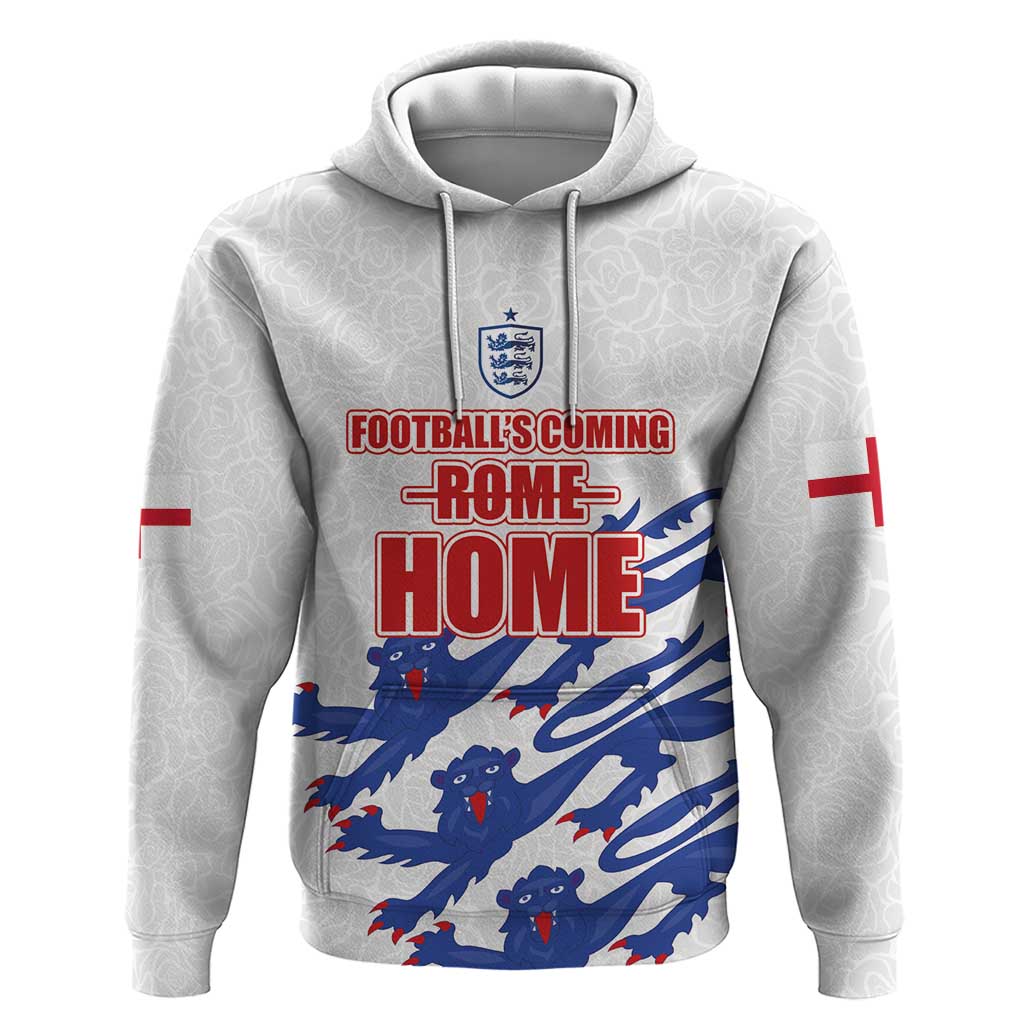 Custom England Football 2024 Road to The Champion Hoodie Football's Coming Home - Wonder Print Shop