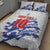 Custom England Football 2024 Road to The Champion Quilt Bed Set Football's Coming Home