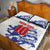 Custom England Football 2024 Road to The Champion Quilt Bed Set Football's Coming Home