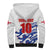 Custom England Football 2024 Road to The Champion Sherpa Hoodie Football's Coming Home