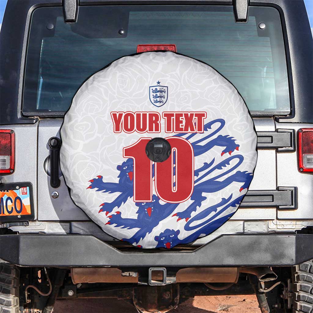 Custom England Football 2024 Road to The Champion Spare Tire Cover Football's Coming Home