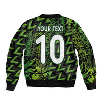 Custom Nigeria Football Bomber Jacket Super Eagles Champions - Wonder Print Shop