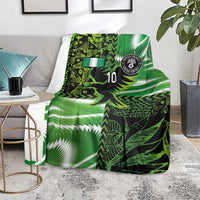Custom Nigeria Football Blanket Super Eagles Spirit - Wonder Print Shop
