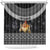 Iceland Kertasnikir Christmas Shower Curtain Candle Beggar and Nordic Traditional Pattern