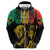 International Reggae Day Zip Hoodie Rastafarian Lion and B-Marley Passion - Wonder Print Shop