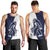 Funny Bigfoot Blue Military Texture Fish Men Tank Top - Wonder Print Shop