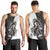 Funny Bigfoot Gray Military Texture Fish Men Tank Top - Wonder Print Shop