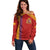 Custom Spain Football 2024 Road To The Champion Off Shoulder Sweater Vamos a Espana - Wonder Print Shop