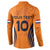 Custom Netherlands Football 2024 Road To The Champion Button Sweatshirt - Wonder Print Shop