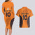 Custom Netherlands Football 2024 Road To The Champion Couples Matching Long Sleeve Bodycon Dress and Hawaiian Shirt - Wonder Print Shop