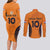 Custom Netherlands Football 2024 Road To The Champion Couples Matching Long Sleeve Bodycon Dress and Long Sleeve Button Shirt - Wonder Print Shop