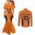 Custom Netherlands Football 2024 Road To The Champion Couples Matching Mermaid Dress and Long Sleeve Button Shirt