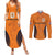 Custom Netherlands Football 2024 Road To The Champion Couples Matching Summer Maxi Dress and Long Sleeve Button Shirt - Wonder Print Shop