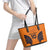 Custom Netherlands Football 2024 Road To The Champion Leather Tote Bag - Wonder Print Shop