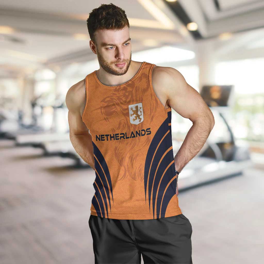 Custom Netherlands Football 2024 Road To The Champion Men Tank Top - Wonder Print Shop