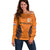 Custom Netherlands Football 2024 Road To The Champion Off Shoulder Sweater - Wonder Print Shop