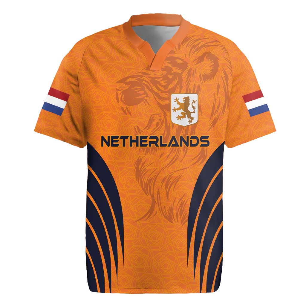 Custom Netherlands Football 2024 Road To The Champion Rugby Jersey