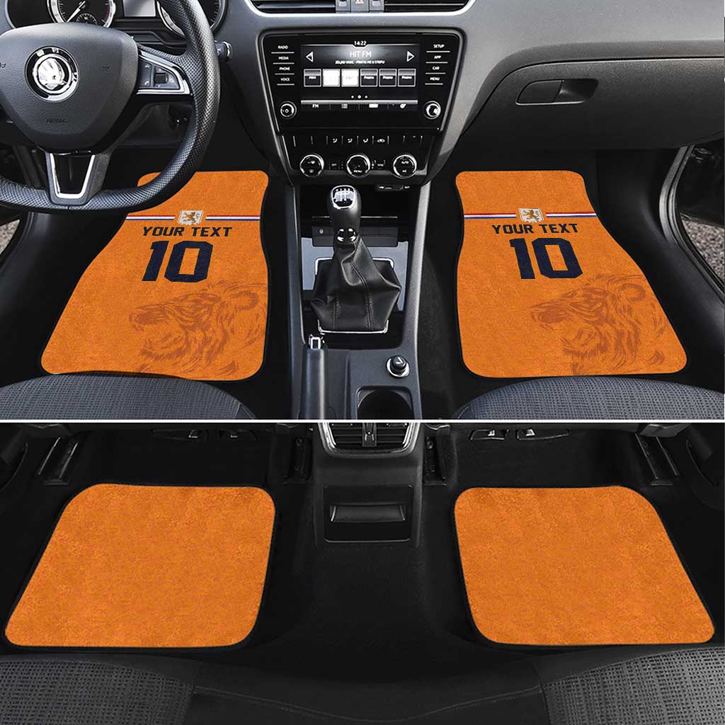 Custom Netherlands Football 2024 Road To The Champion Car Mats Oranje Holland Clockwork Orange The Flying Home Color - Wonder Print Shop